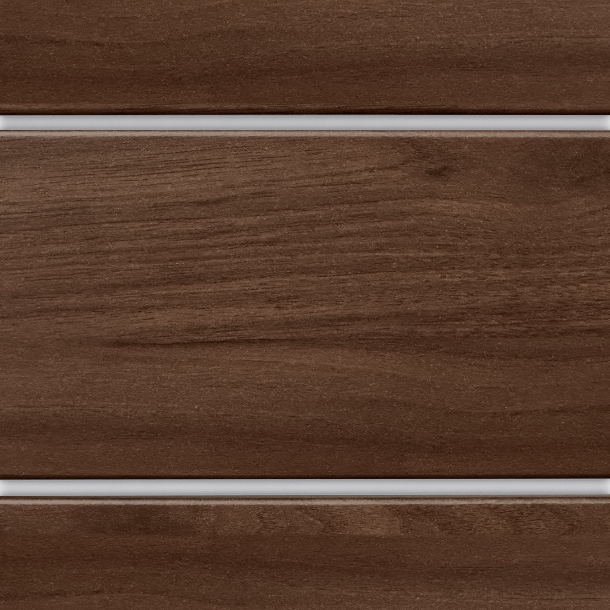 DHOME Cabecero de Madera reciclada DM Estilo Palet Horizontal Cama Palets Herrajes incluidos (135cm, Nogal Madera) - 2