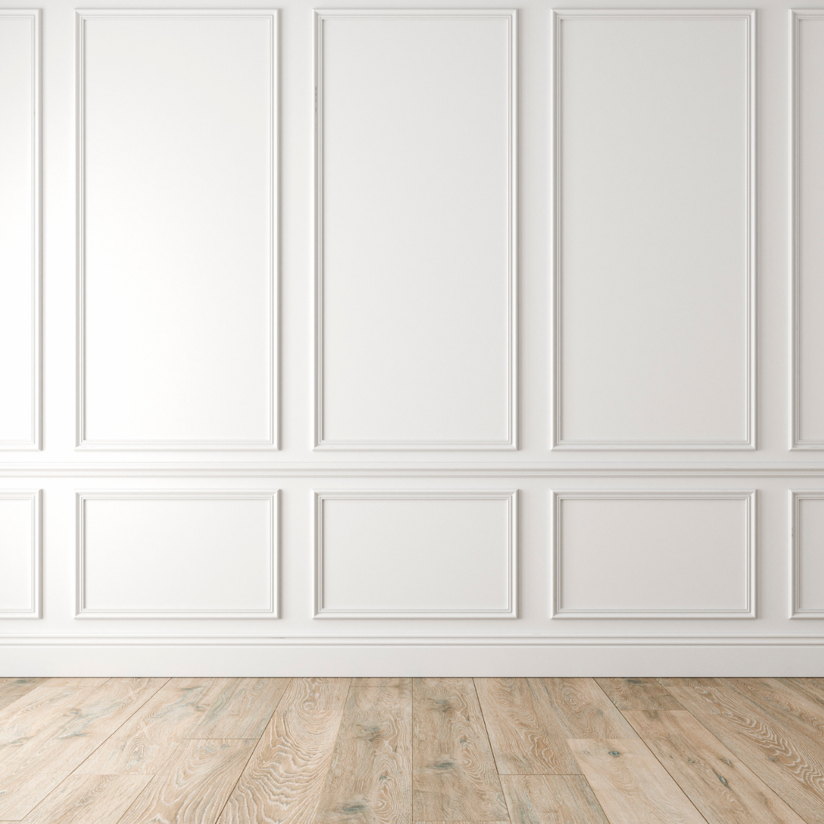 Lot de 10 Cimaises Classiques Prépeint Blanc MDF, L.2,44 m x l.5,8 cm x Ep.18 mm - 2