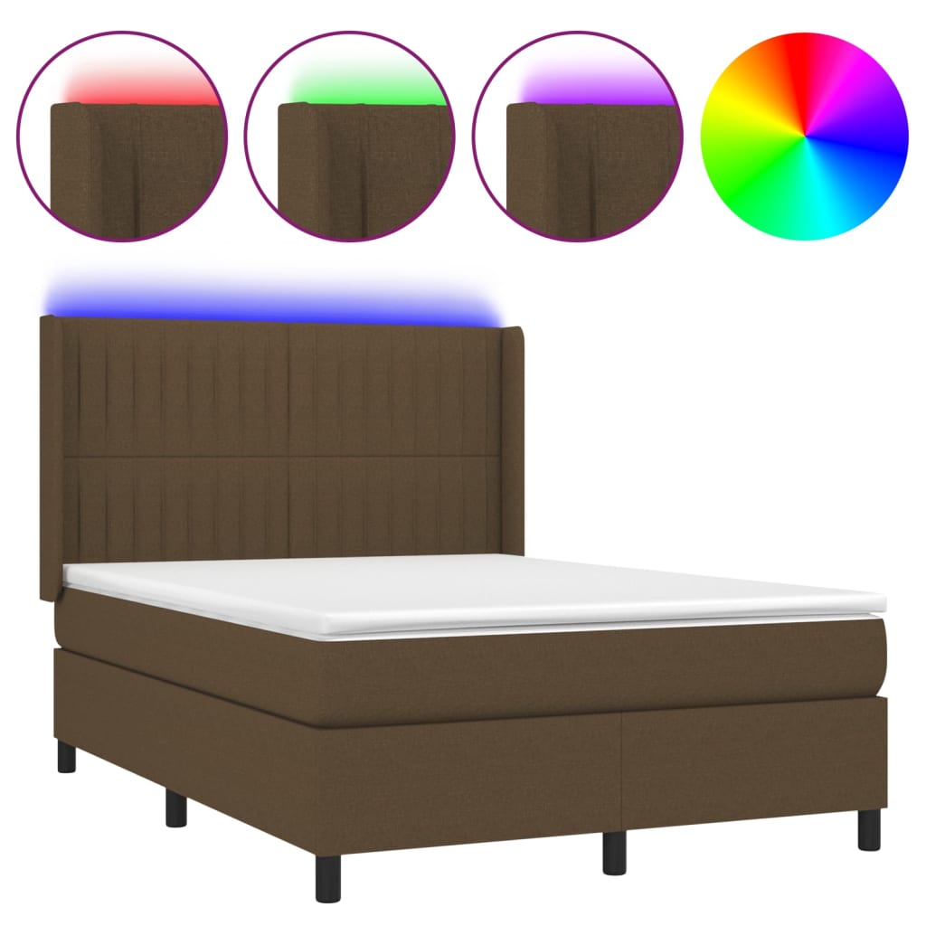 Lit Double - 180x200 Cm, Sommier à Lattes De Lit Avec Matelas Marron Fonce Con948479 Lit Double - 180x200 Cm, Sommier à Lattes De Lit Avec Matelas Marron Fonce Con948479
