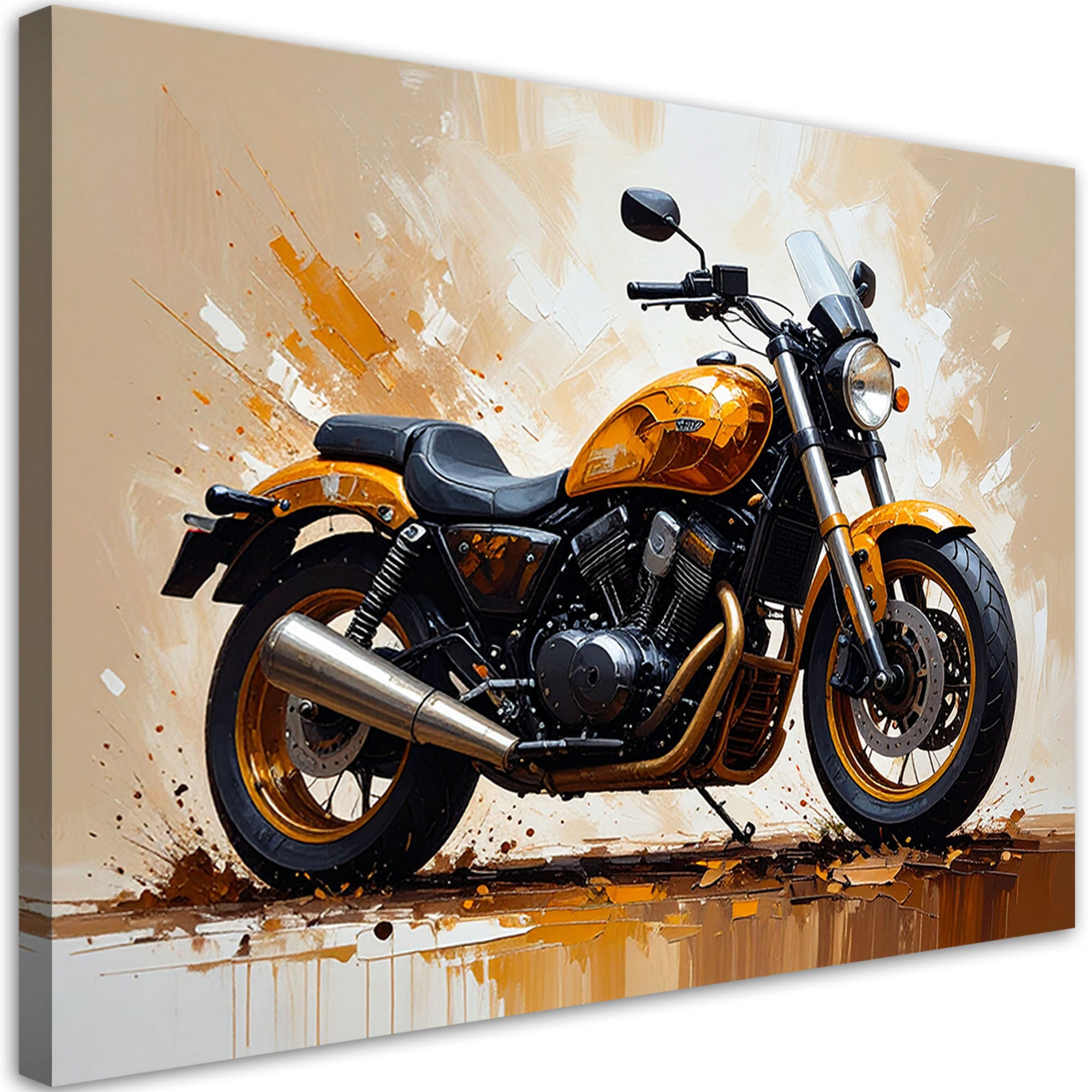 Obraz młodzieżowy do biura motocykl sportowy 120x80