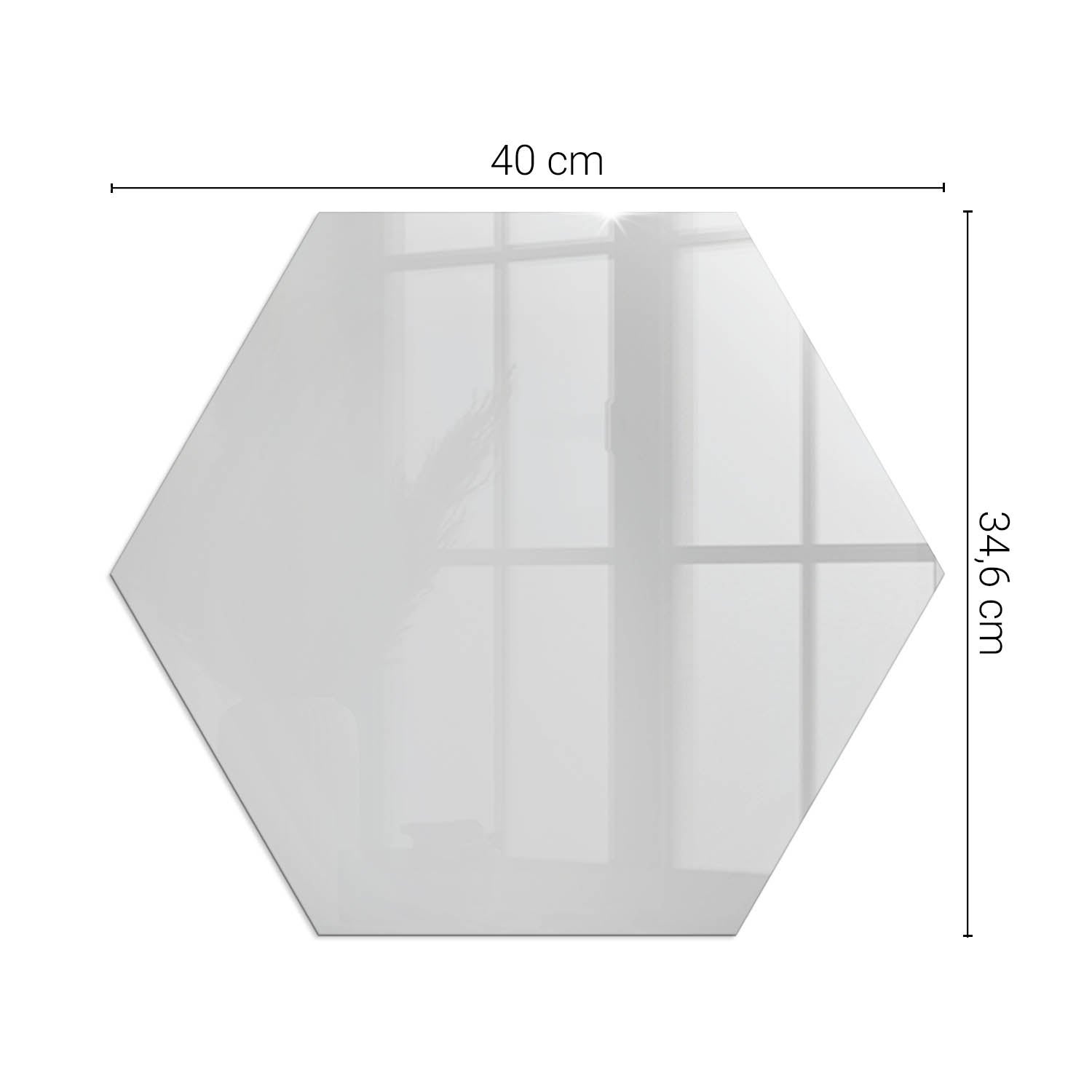 Ochronna szklana podkładka pod kominek - 40 cm - Kolor Szary - TULUP - 2