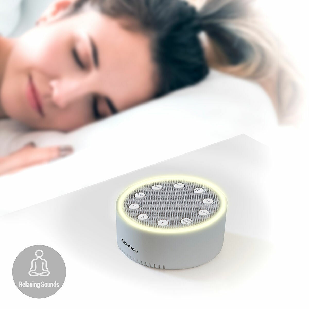 Sleep Speaker Sotto Il Cuscinp – Altoparlante Wireless Con Timer E Rumore Bianco, Ultra-Sottile, Ricaricabile USB-C Per Camera E Dormitorio