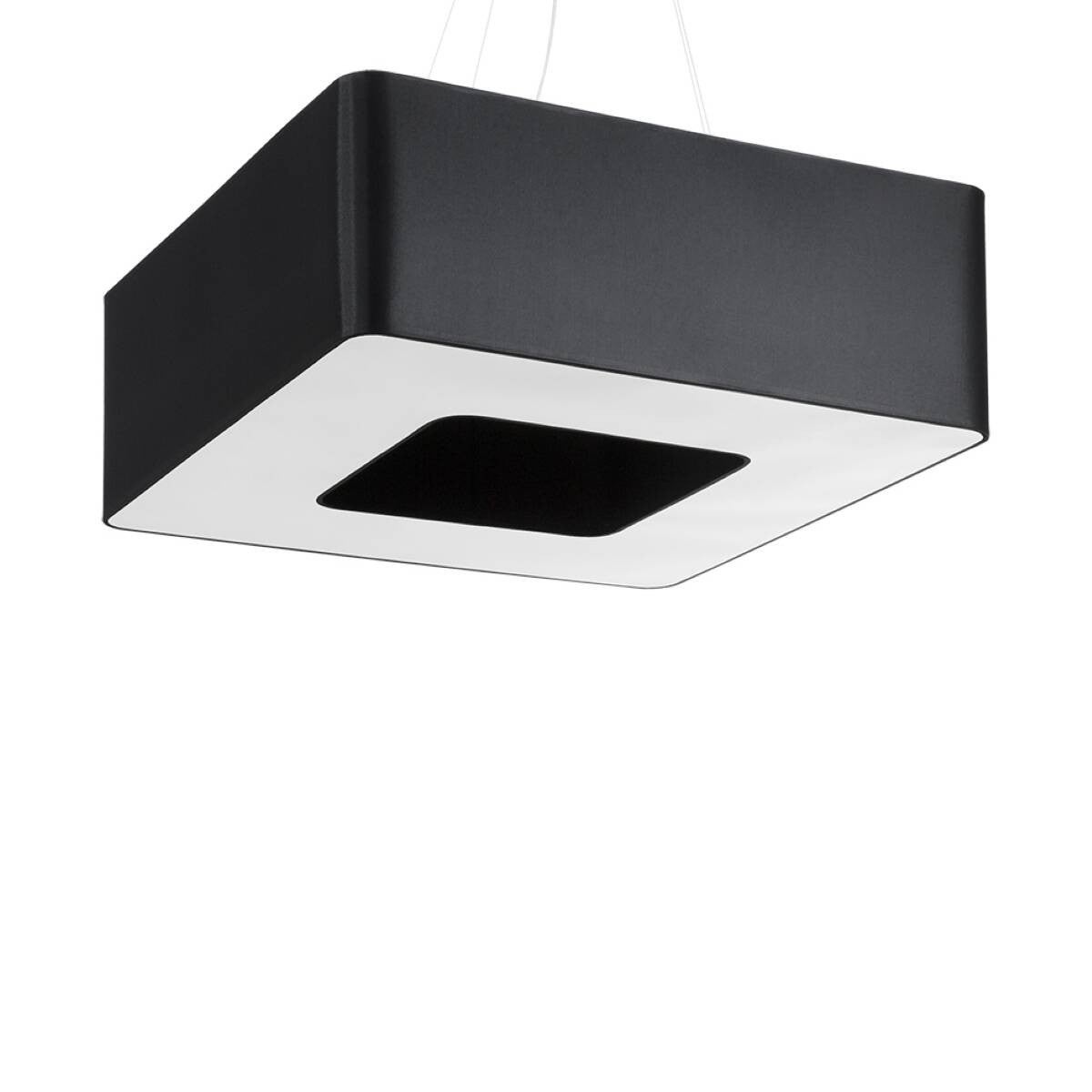 Lampa wisząca Urano czarna 8xE27x15W wym: 112 x 60 x 60 cm tkanina Sollux Lighting