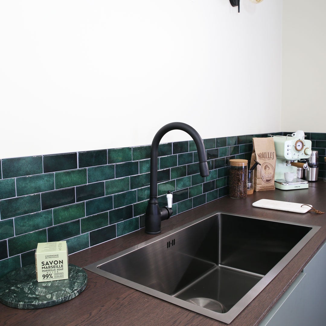 Bateria kuchenna z wyciąganą wylewką ESSEBAGNO Ascott czarna - 6