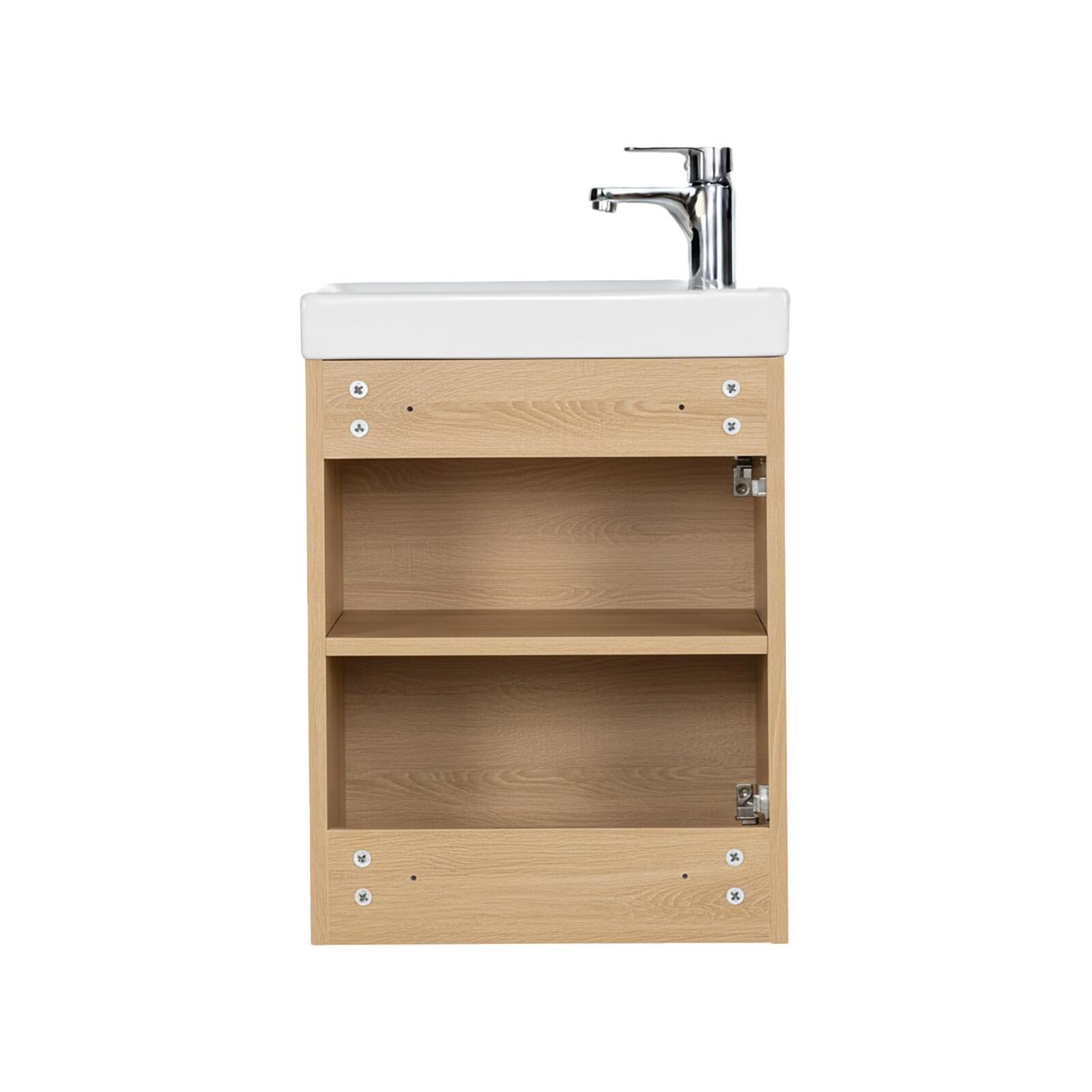 Meuble lave-mains LISA + robinet noir - 6