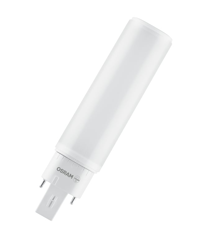 OSRAM DULUX D 18 Ampoule LED pour culot G24D-2, 7 watt, 640 lumen, blanc chaud (3000K), orientable, en remplacement de l'ampoule Dulux conventionnelle