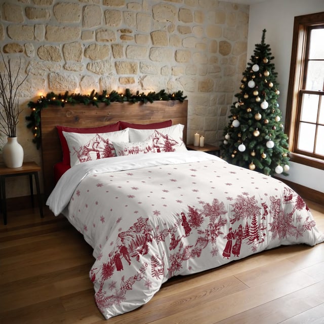 Housse de couette avec boutons-pression Toile - 240x220 cm