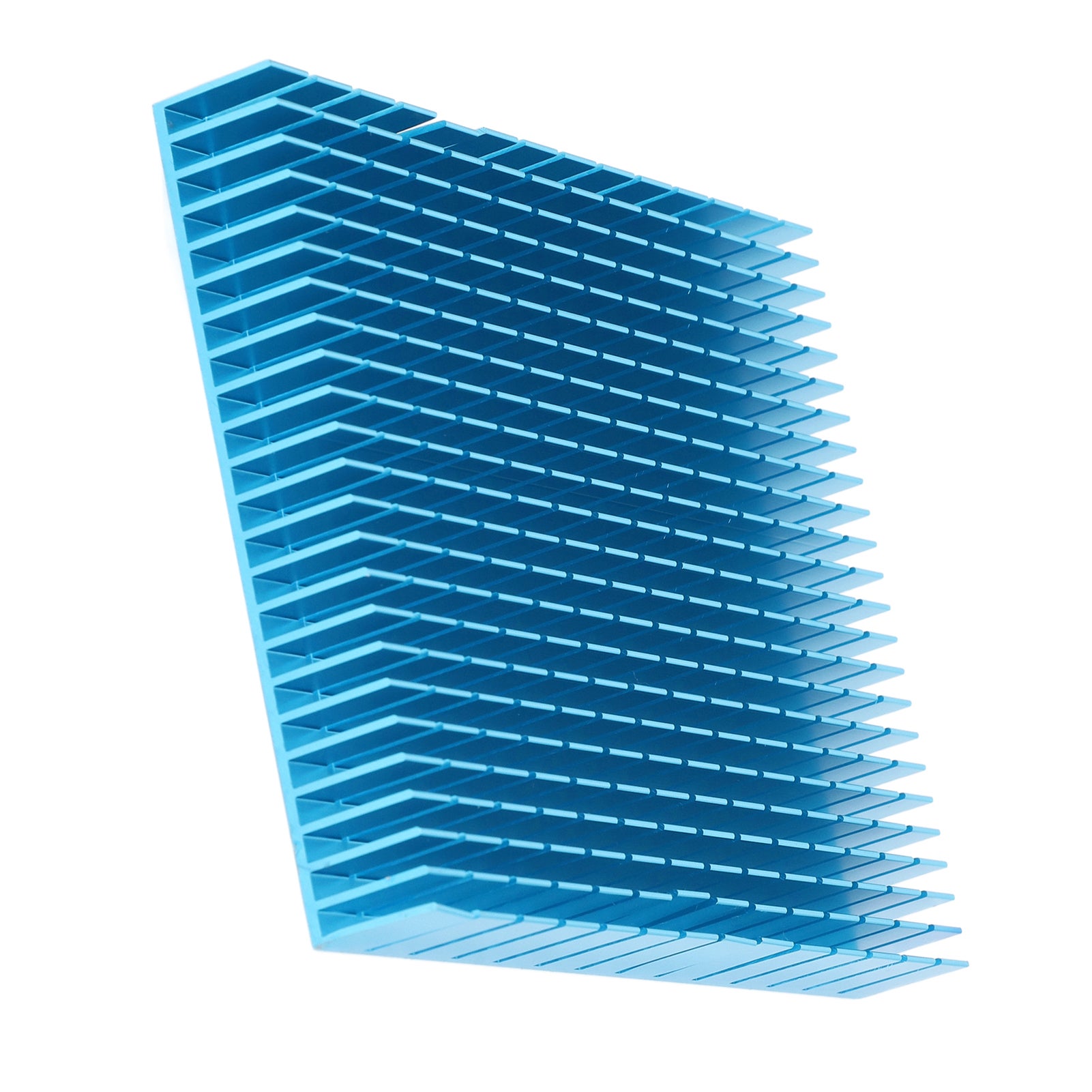 Radiatore di raffreddamento in alluminio con dissipatore di calore 150x120x20mm per amplificatore CPU PCB nero - 5