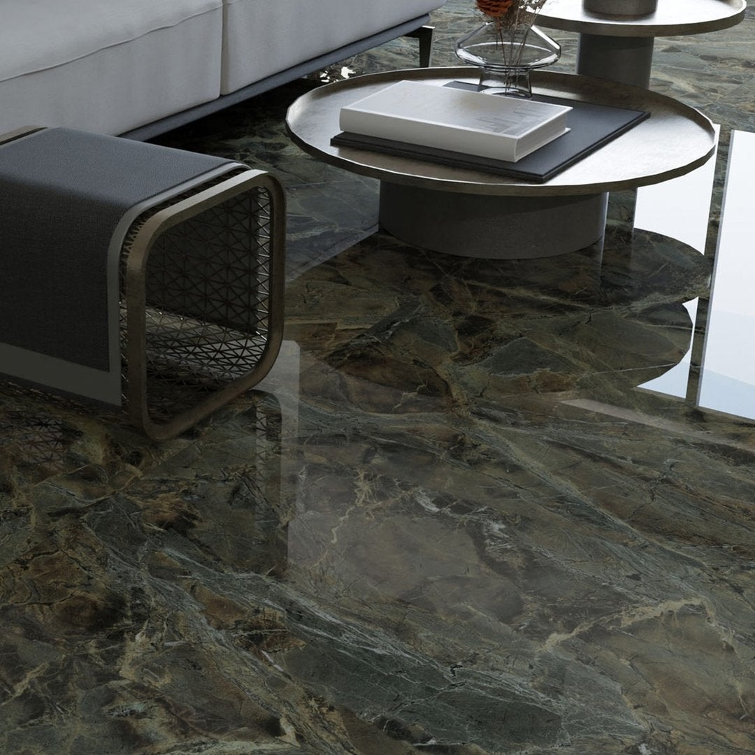 Manhattan Verde Borgogna - Marmo Lucido - Piastrelle 60x120 cm 10 mm - MAL 5021 60x120 GLOSSY 10 mm - 2