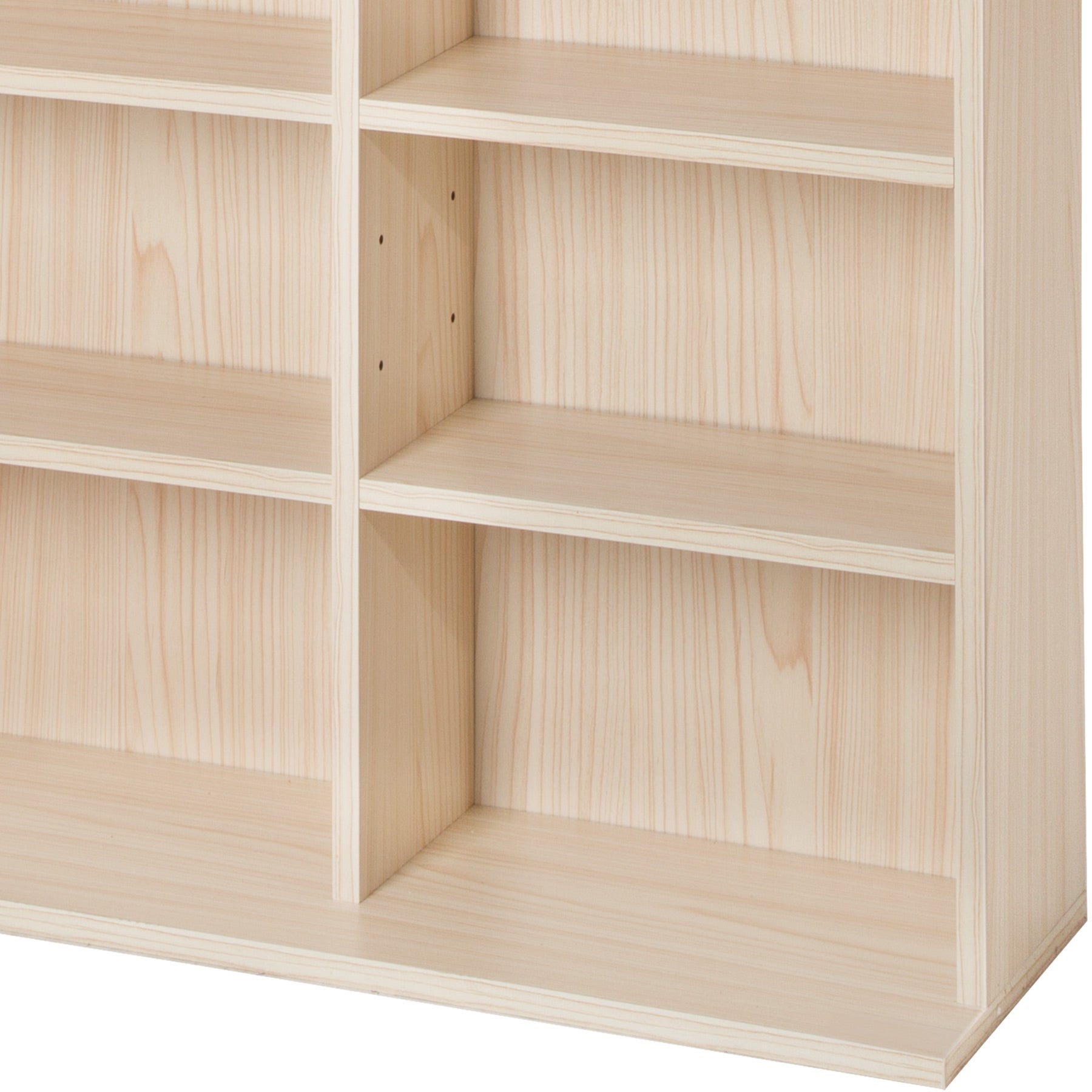 Estante para DVDs e CDs em MDF com 27 prateleiras removíveis e ajustáveis ​​em altura, 180x102x23,5 cm, madeira TECTAKE - 4