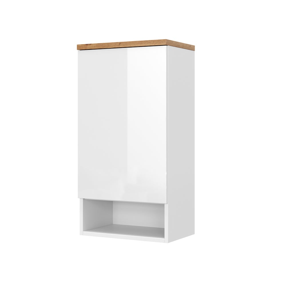 Libreria Angolare Vicco Fabienne - Bianco, 40x180 Cm, 5 Ripiani, In Truciolato Melaminico - Foto 9