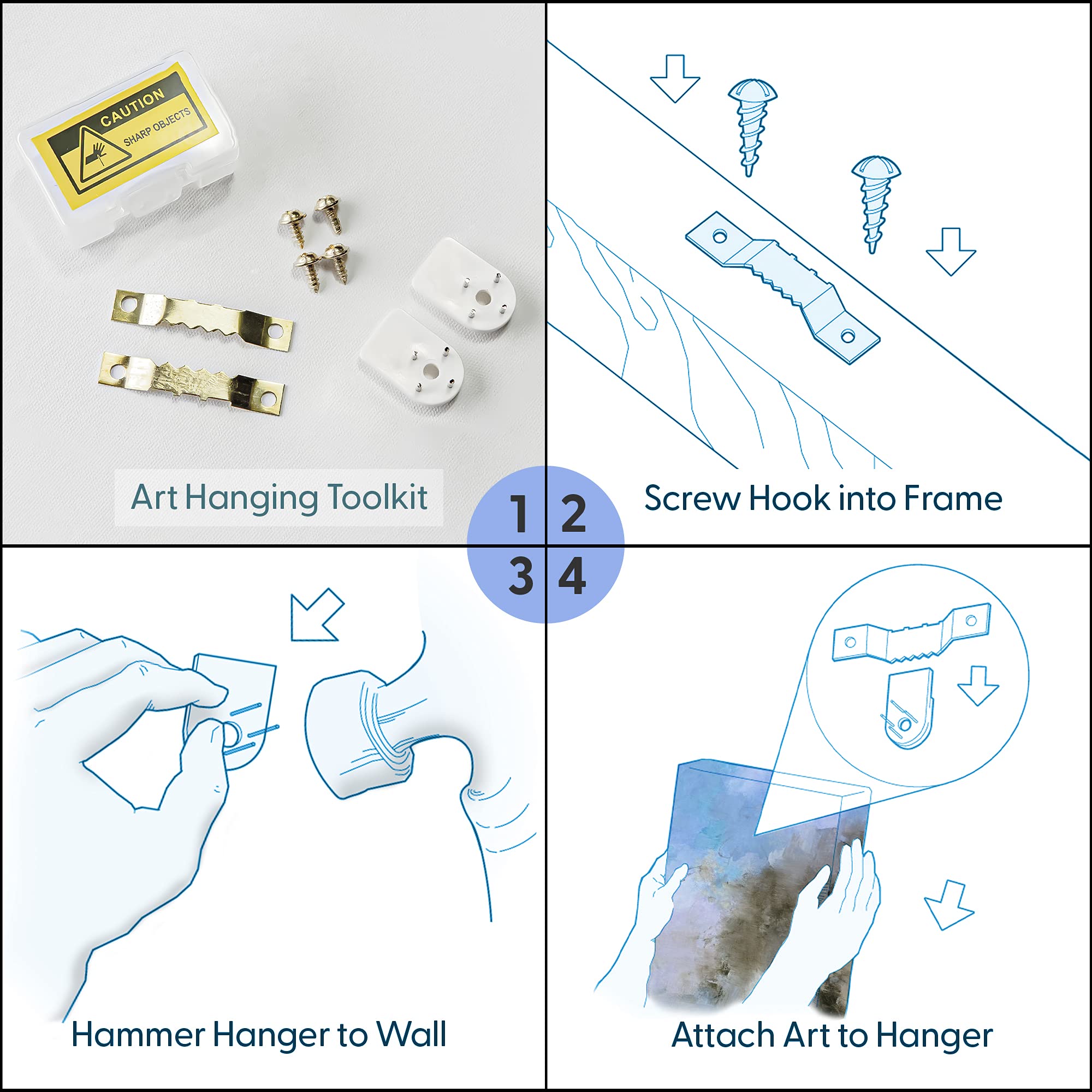 Ensemble de 3 art mural vintage encadré, peinture murale, peinture d’art mural en pin, peinture murale de paysage, art de salon moderne, 30 * 40 cm - 5