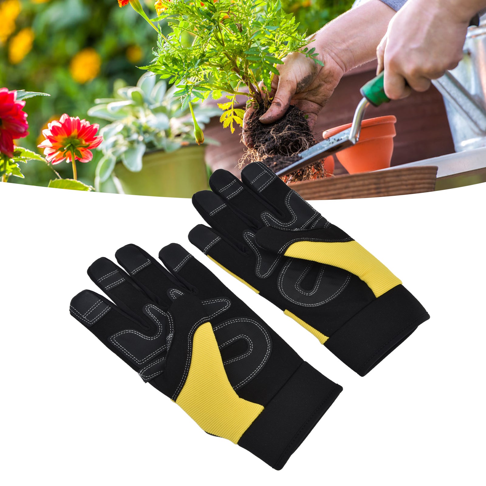 Gants de travail de jardinage, écran tactile, gants de travail universels pour la plantation XL - 9