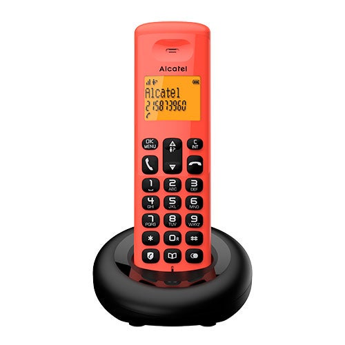 Tlphone sans fil rouge Alcatel dec e160