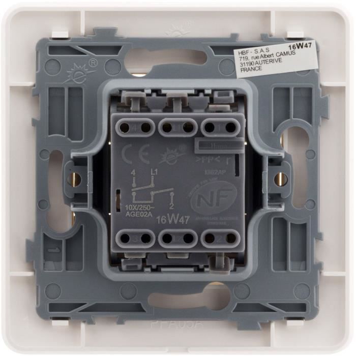 Comando tapparella 10A - 2300W - Bianco - Artezo - Zenitech - 8