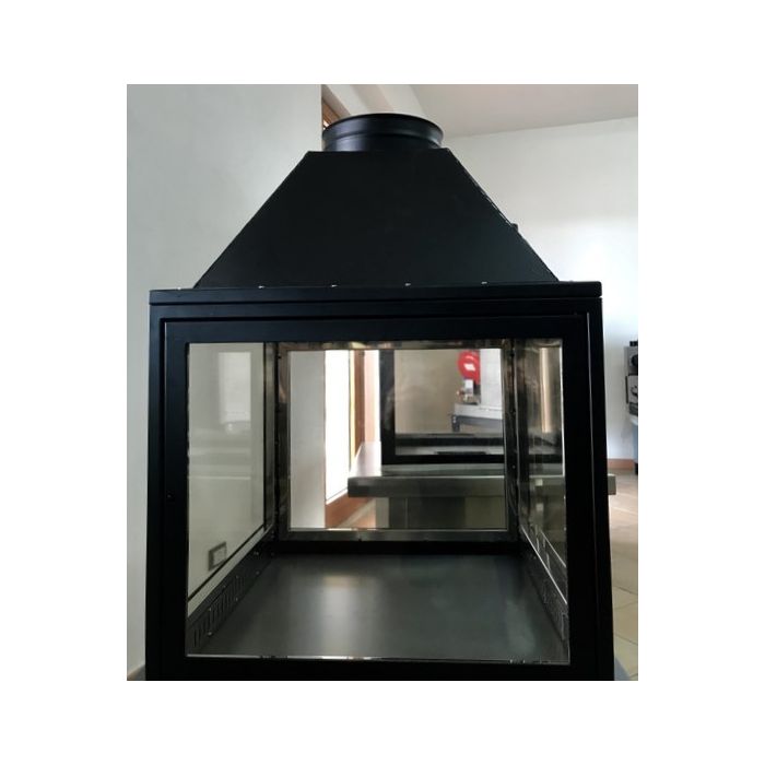 Czterostronne drzwiczki kominowe z kapturem do budowy komina