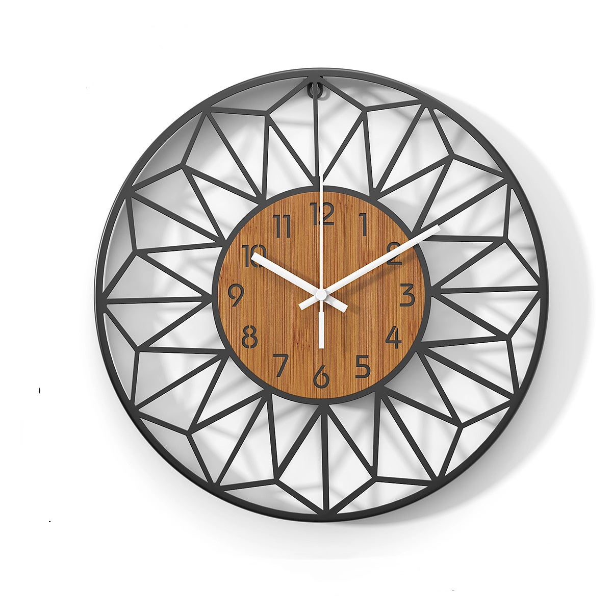 Grande Horloge Murale Silencieuse VIVILINEN - Style Vintage Métal 30cm - Salon, Chambre, Cuisine