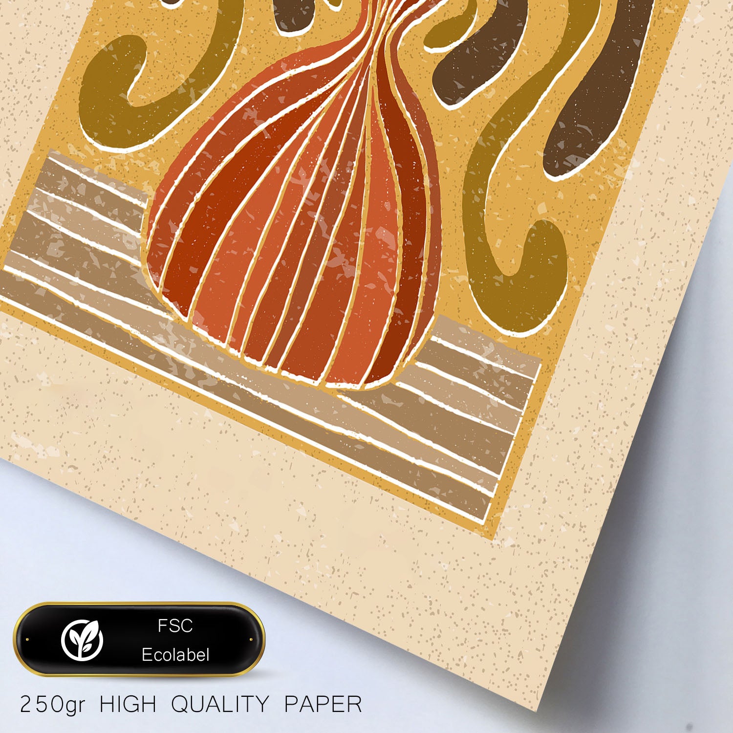 Nacnic Ensemble 6 Impressions De Tiges Dans De Style Ethnique Cadre Décoratifs Pour Votre Chambre Maison Impression A4 A3 Avec Des Cadre Noir - 3