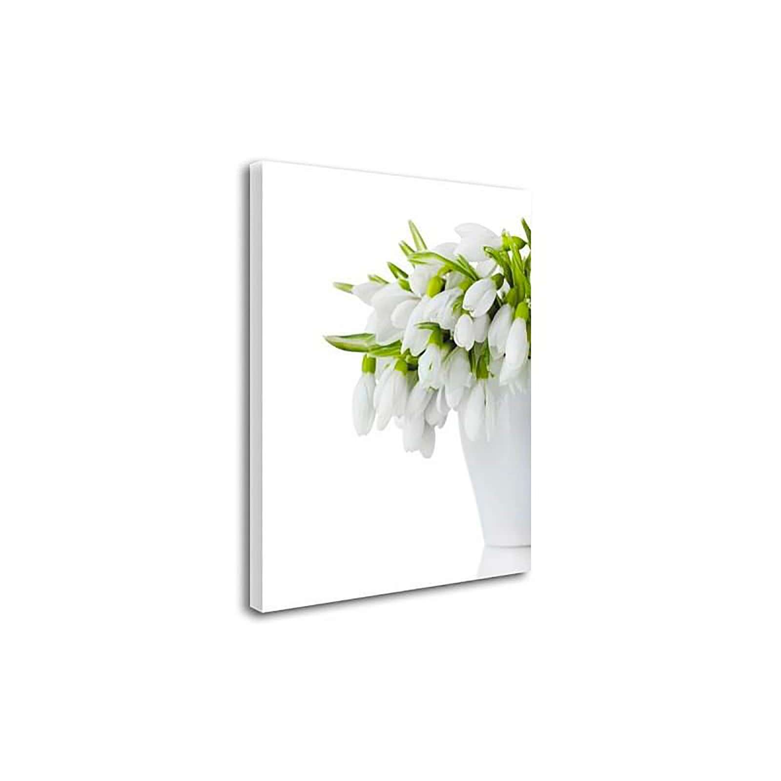 Tableau fleurs dans un vase blanc - 50 x 70 cm - 2