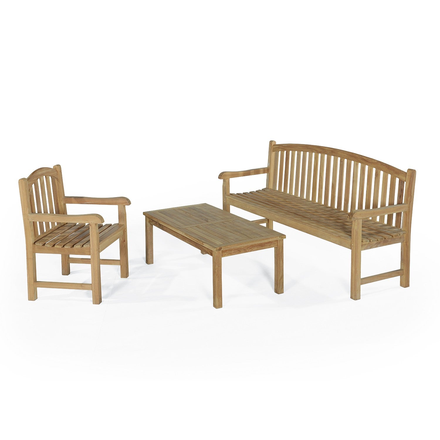 Salon détente en teck massif Darlington, 4/5 places - 2