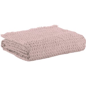Plaid Doudou Rose 130x160 Cm - 100% Polyester Doux Et Chaud, Pour Canapé Ou Lit