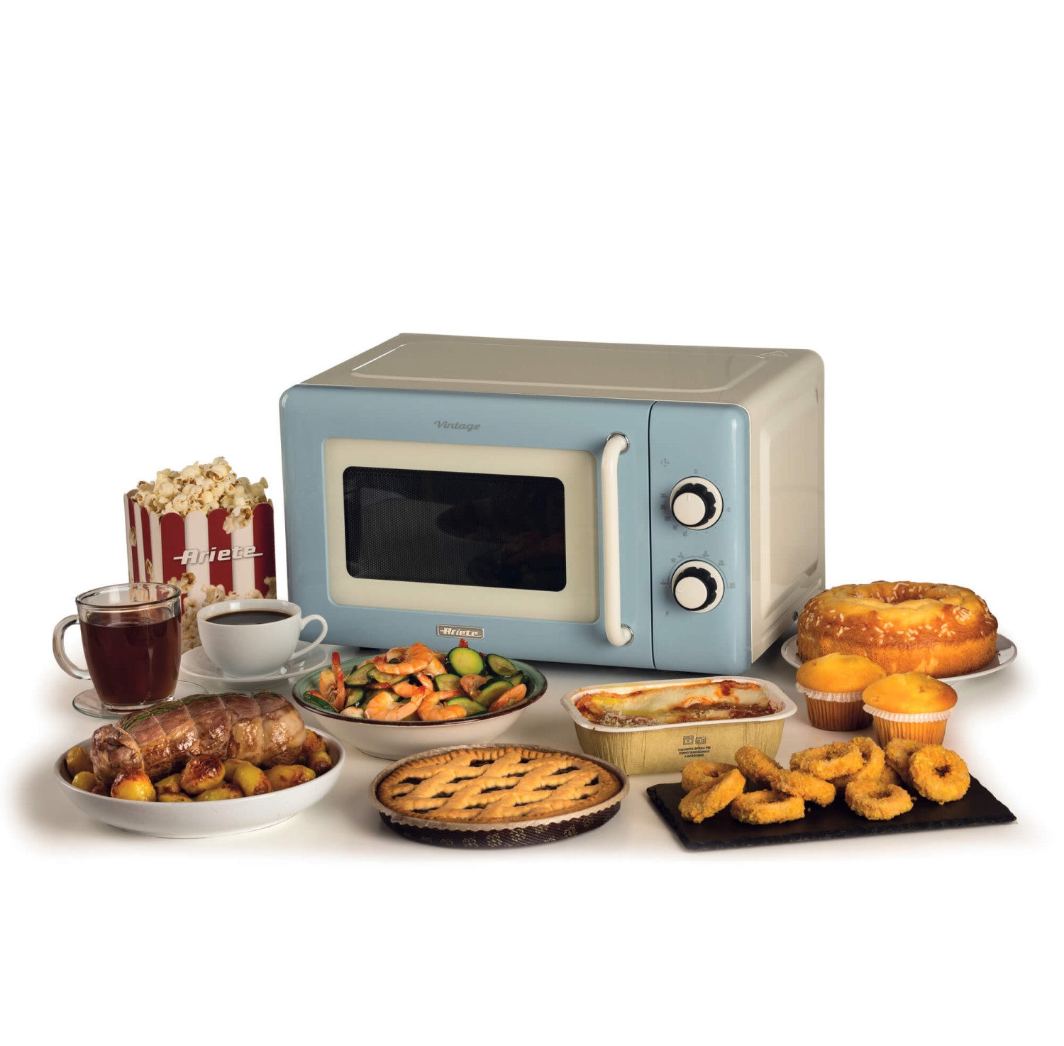 Ariete Vintage Line 3960/05 Bleu Micro-onde simple Comptoir 20 L 800 W - 2