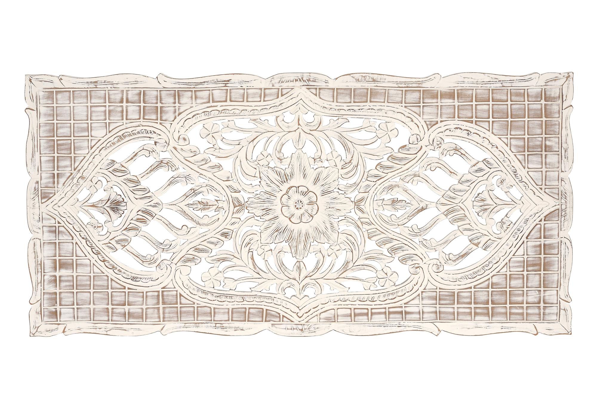 Tête De Lit Bois Blanc Vieilli