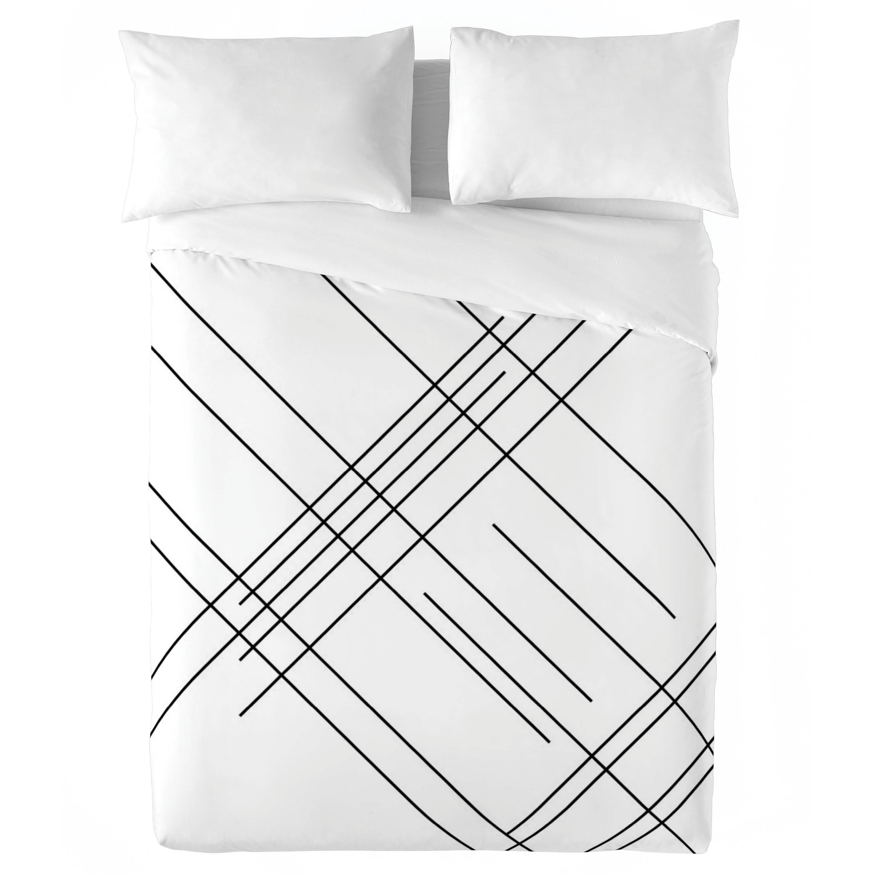 NATURALS - Capa de edredão estampada Cama 90 - Algodão extra macio - Inclui 1 ou 2 fronhas - Fabricado em Espanha - LINE - 4