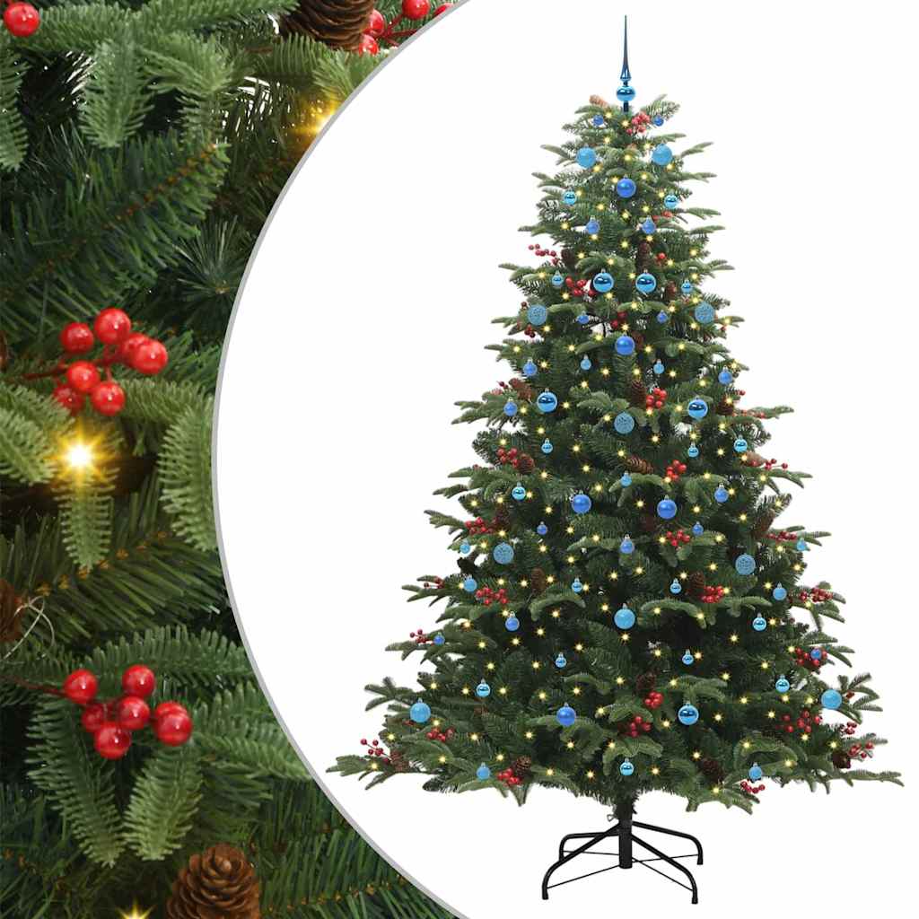 Sztuczna choinka Zielony 240 cm PVC, Metal i Plastik