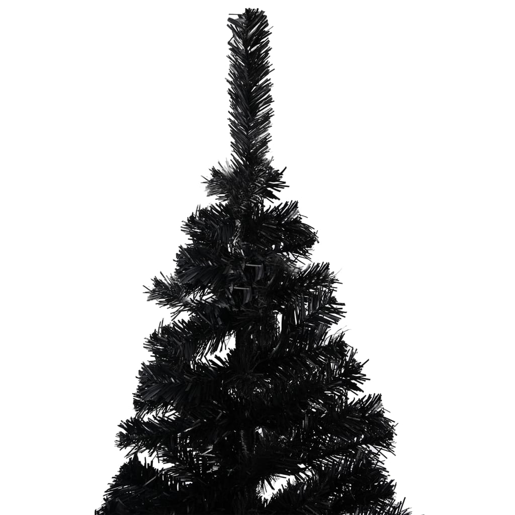 Maison Exclusive - Albero di Natale Artificiale Sottile con Base Nero 150 cm PVC - 2