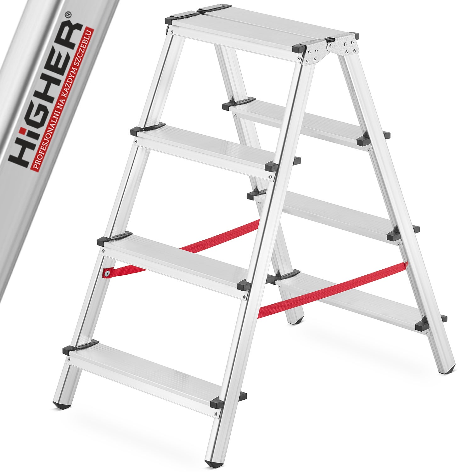 HIGHER drabina drabinka domowa dwustronna 2x4