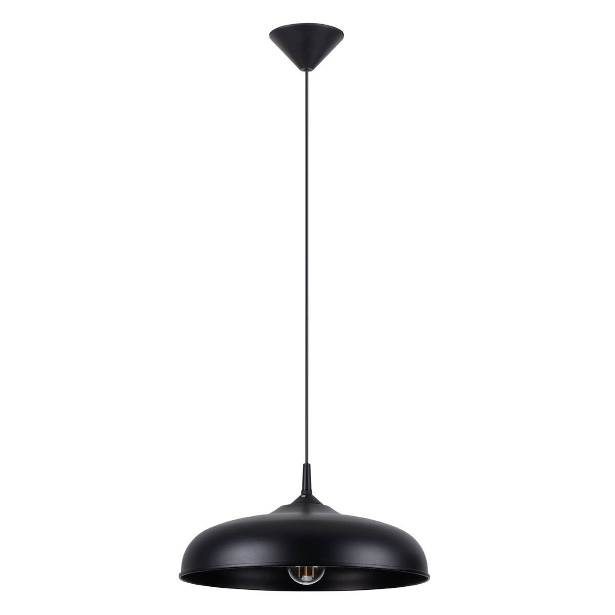 Lampa wisząca Gina czarna 1xE27x15W wym: 74 x 38 x 38 cm metal Sollux Lighting