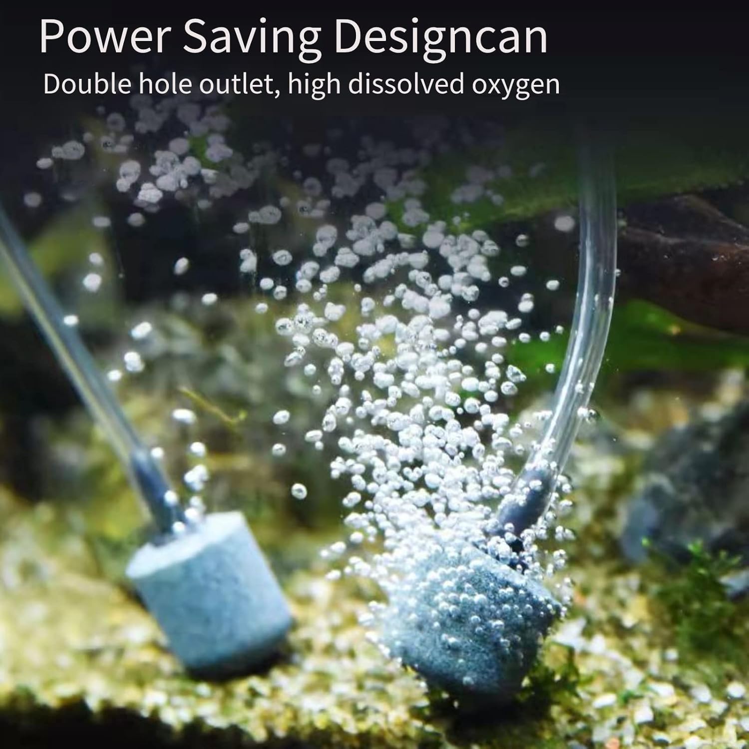 (Verde) Mini bomba de ar USB para aquário, bomba de oxigénio ultra-silenciosa, pequeno gerador de oxigénio para aquário com pedra de ar - 2