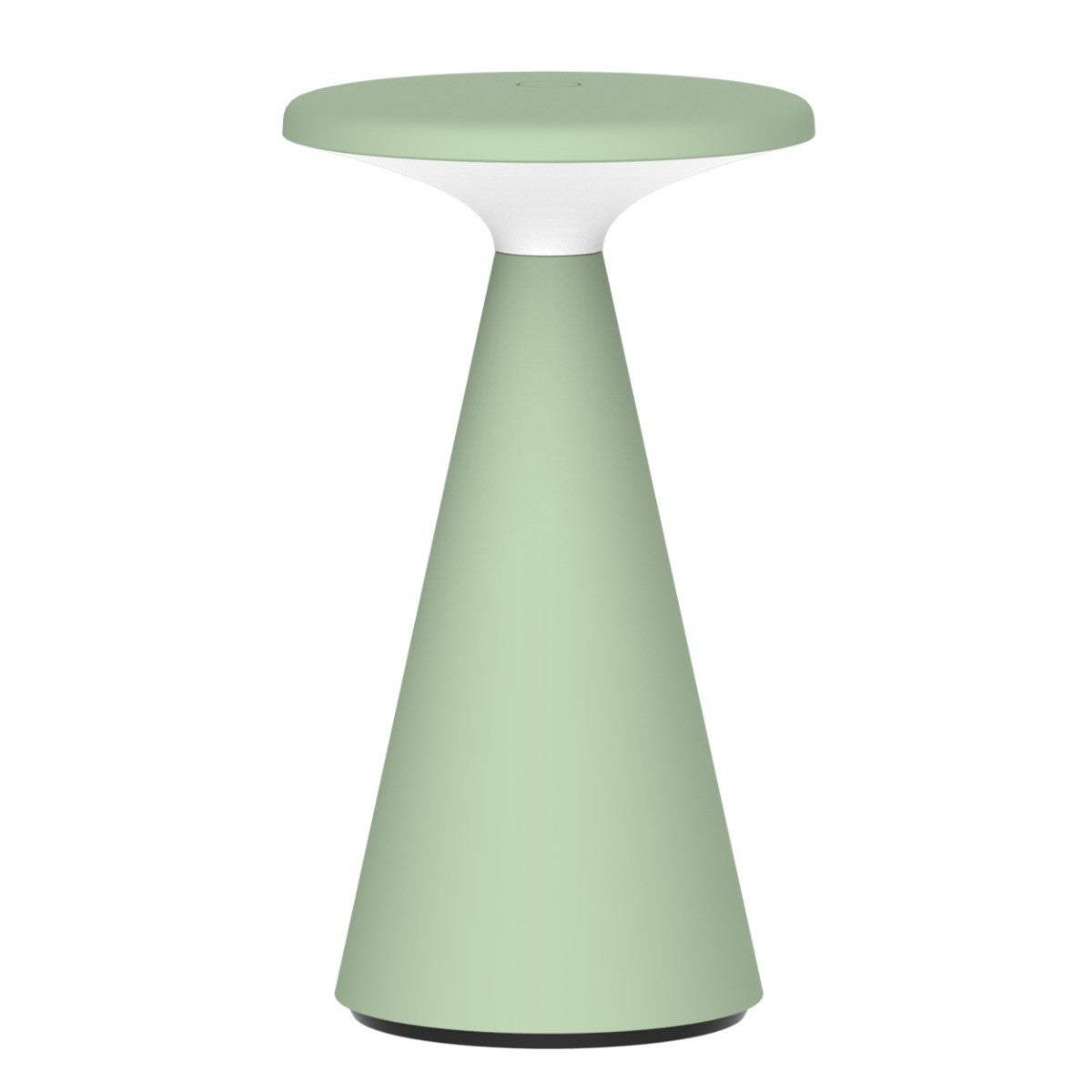 Lampa stołowa zewnętrzna na taras nowoczesna zielona LED 1.8W ciepła barwa stożkowa podstawa akumulator USB-C IP44 PAROS Polux