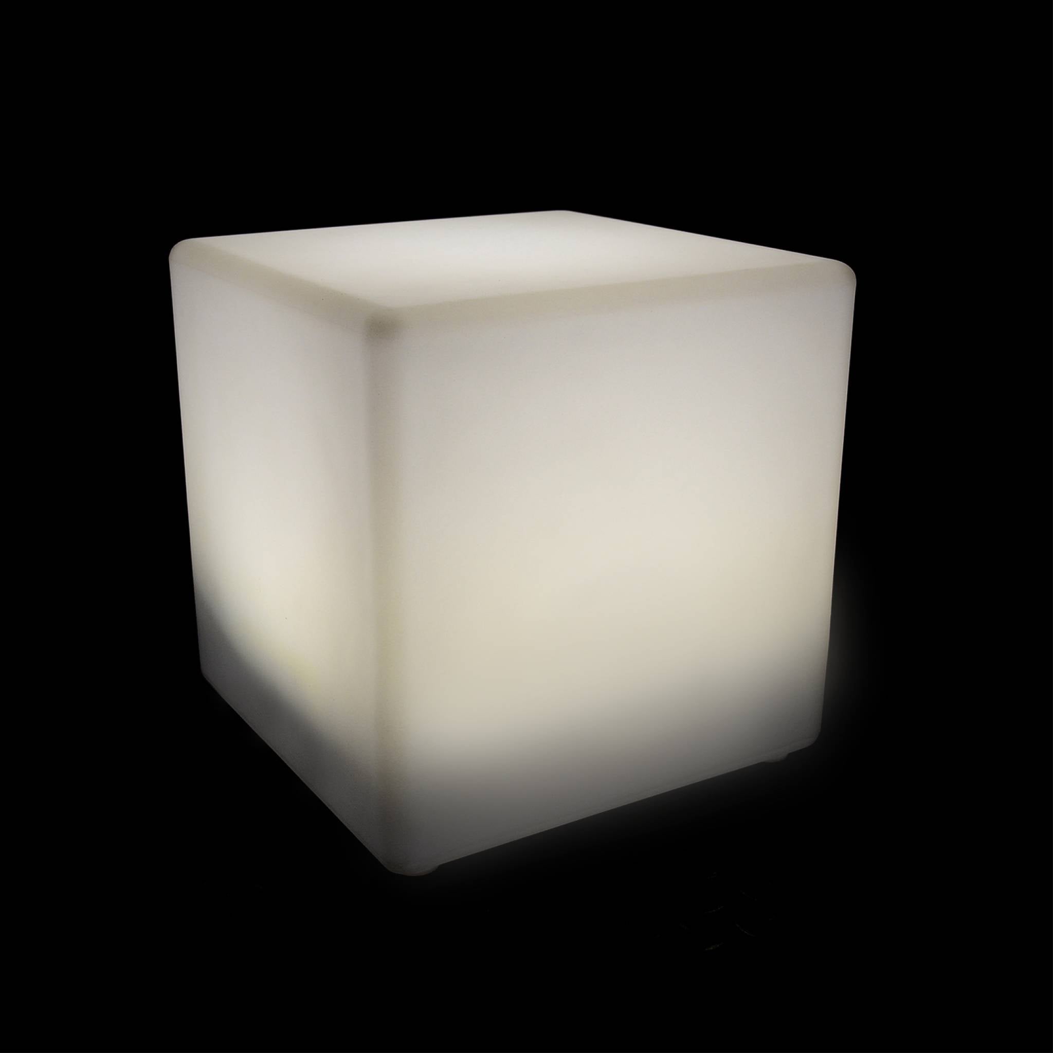 Cube LED 40cm – Cube décoratif lumineux. 40x40cm. blanc chaud. commande à distance - 8