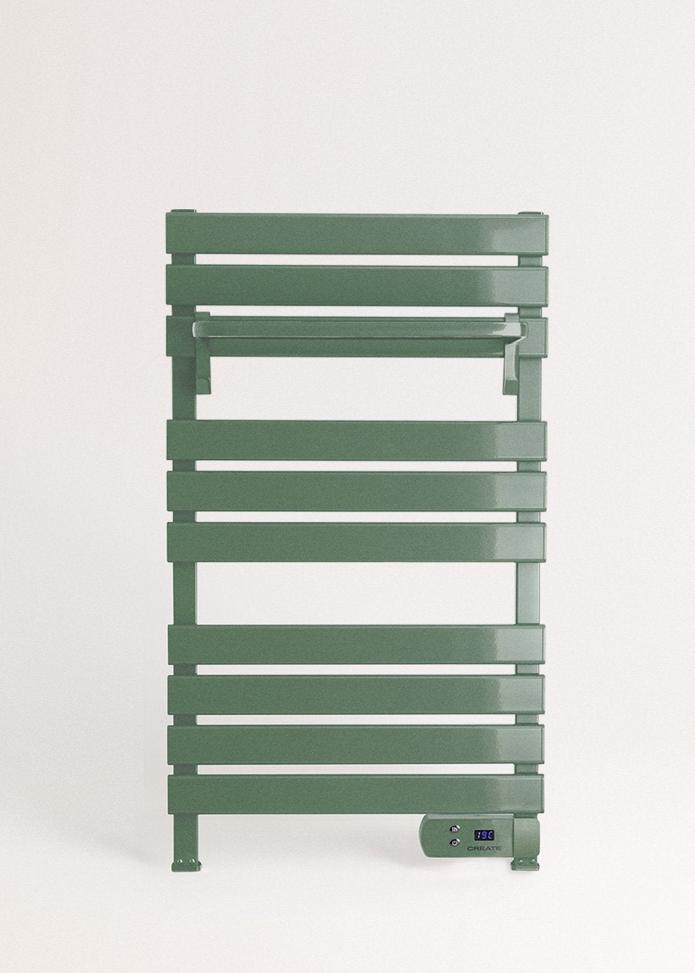 WARM TOWEL - Barra de toalha elétrica para piso ou parede 500W Sem patas com prateleira - 4