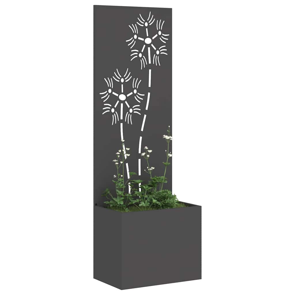 Écran de confidentialité de jardin Floral Noir 50 x 32 x 150 cm vidaXL - 4