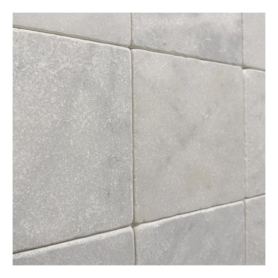 Carrelage sol/mur en marbre blanc - 10 x 10 x 1 cm - Vendu au m² - C-NEGOCE - 3