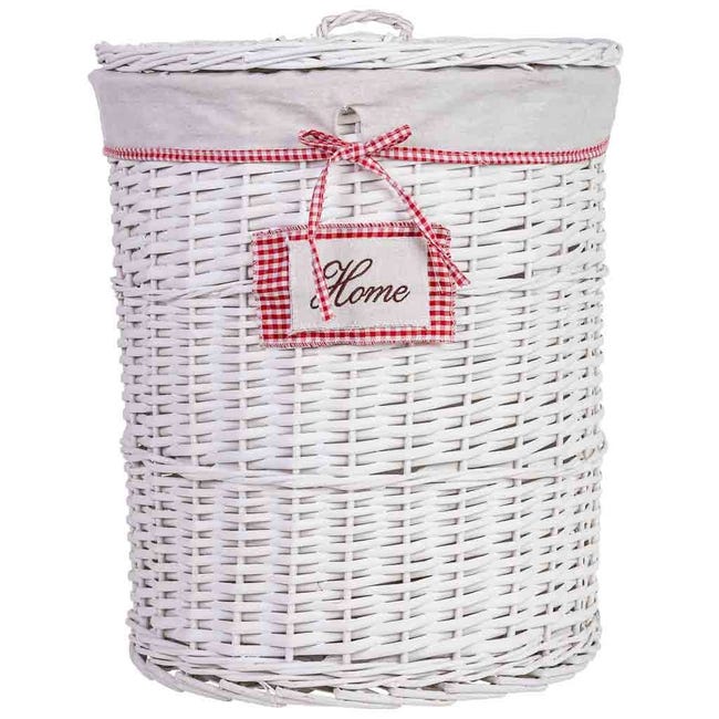 Cesto Portabiancheria In Vimini 40L Five - Design Naturale Per Bucato - Foto 1