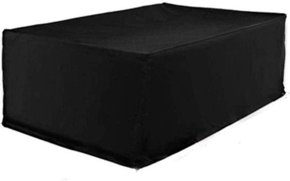 Stół ogrodowy z pokrowcem z tkaniny Oxford 210D odpornej na warunki atmosferyczne i rozdarcia, odpowiedni do mebli ogrodowych, wymiary: 170 x 94 x