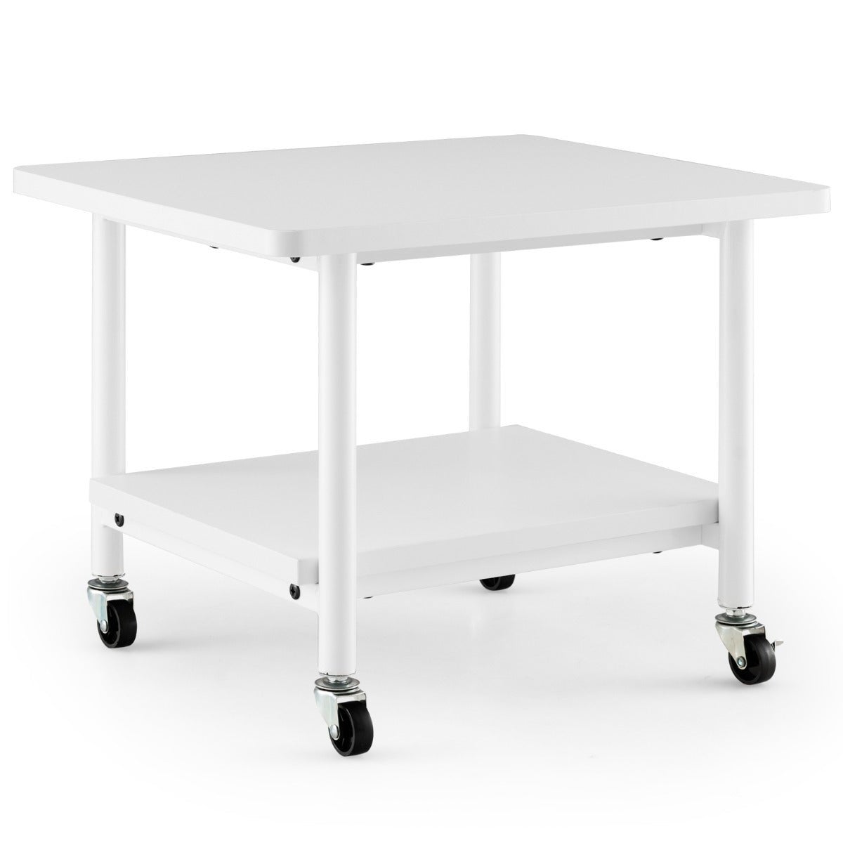 Essenza Mesa Móvil Para Impresora Con 2 Niveles Y 4 Ruedas Con Freno 49 X 40 X 38 Cm – Blanco , Leroy Merlin
