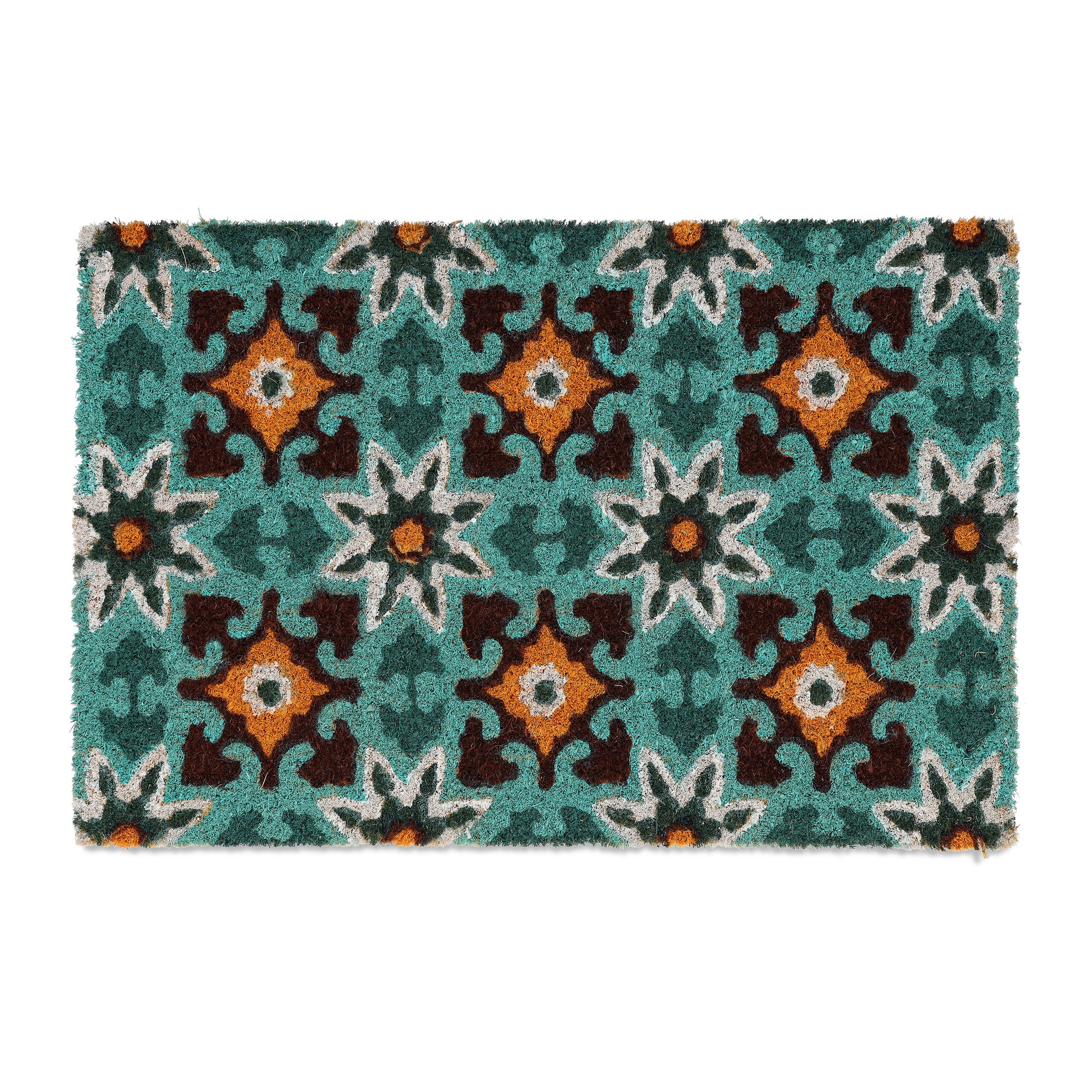 Paillasson Coco Relaxdays 40x60cm - Motif Phare - Antidérapant - Intérieur/Extérieur - Multicolore