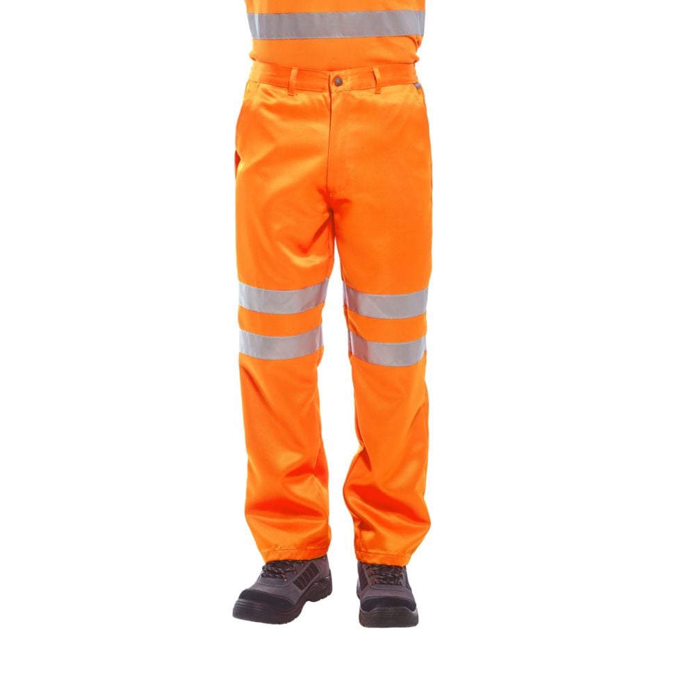 Pantalon haute visibilité Portwest Polycoton Orange M - 3