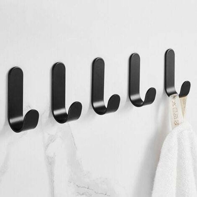 5 sztuk Haczyków Samoprzylepnych 3M Wieszak Ścienny Łazienkowy Wodoodporny na Ręczniki do Sypialni Łazienki Kuchni Sufitu