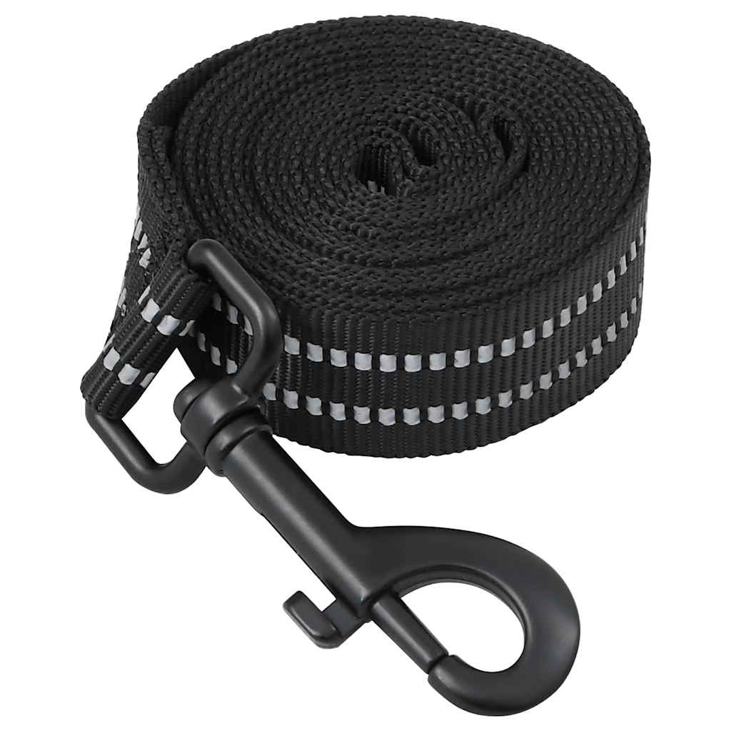 Arnés para perros con correa y collar ajustable negro XL vidaXL - 6
