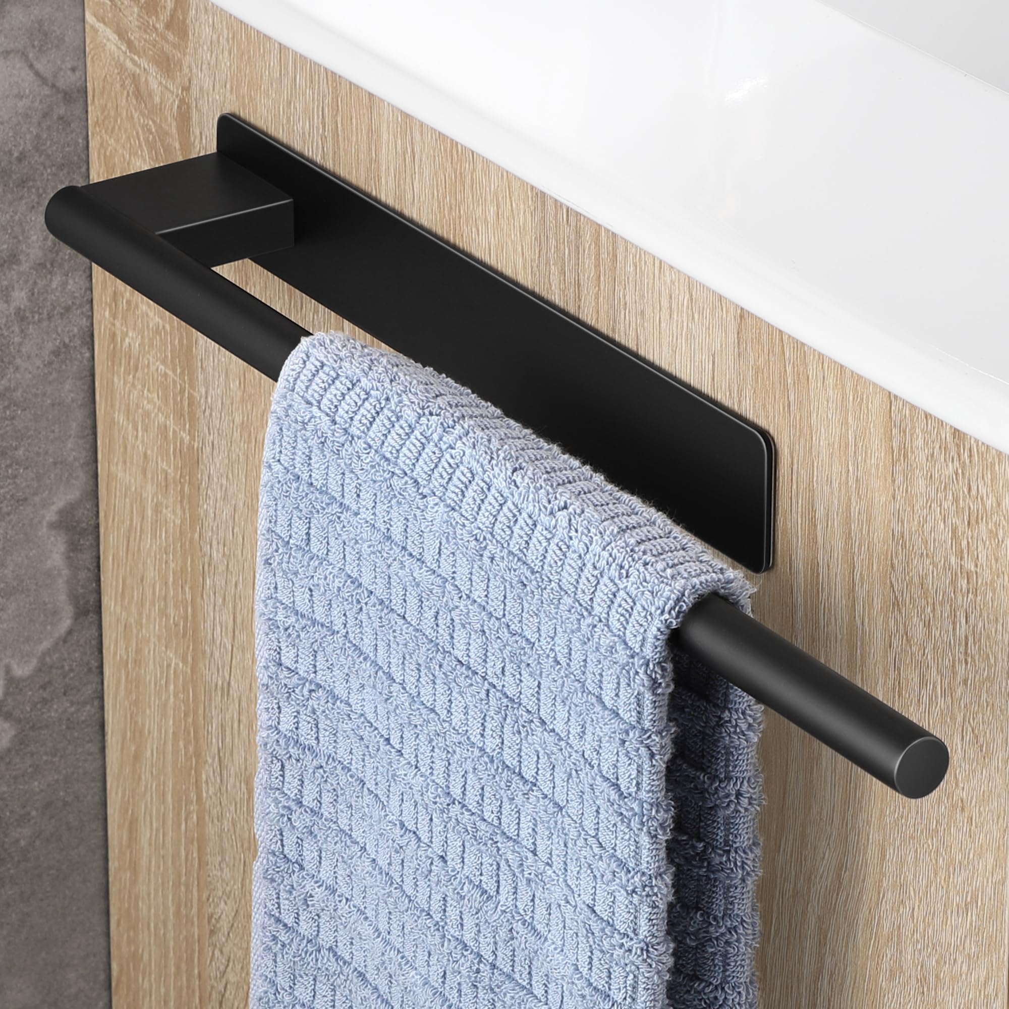 enz SET 6 ganci adesivi acciaio inox - appendi porta asciugaani in