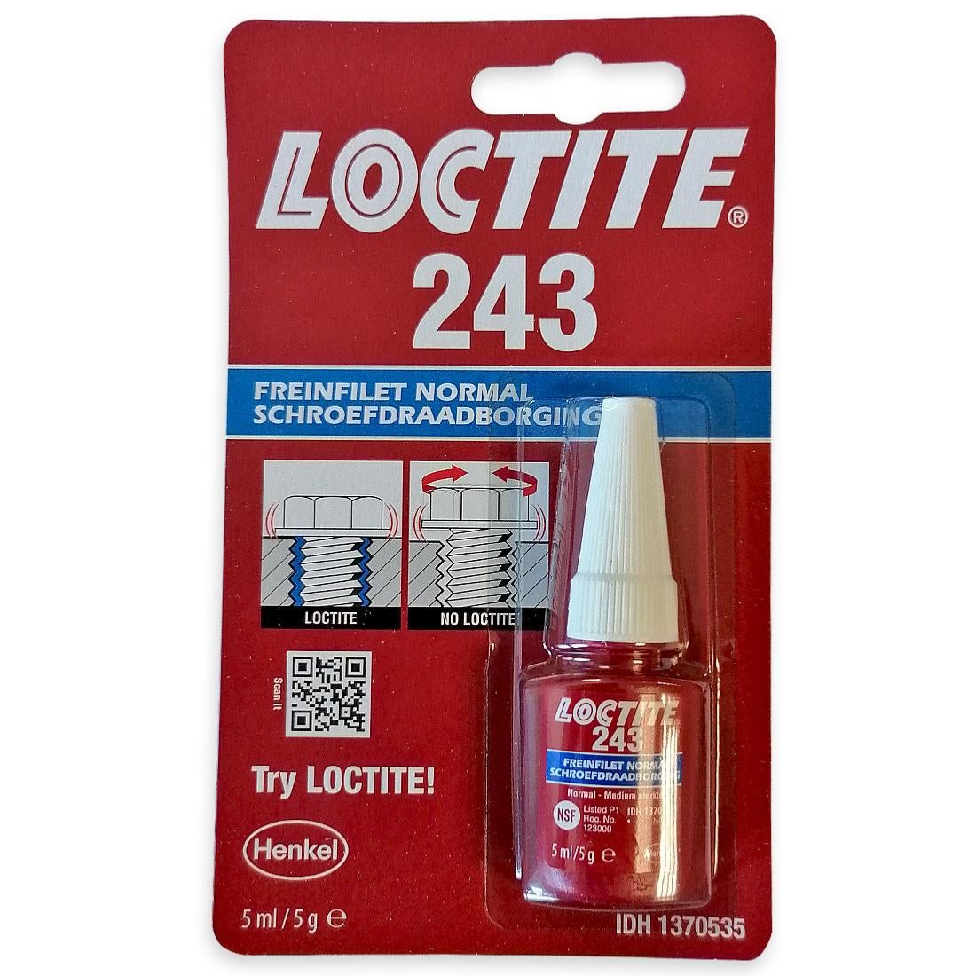 LOCTITE 243 FREIN FILET MOYEN NORMAL PROFESSIONNEL 5 ML - 3