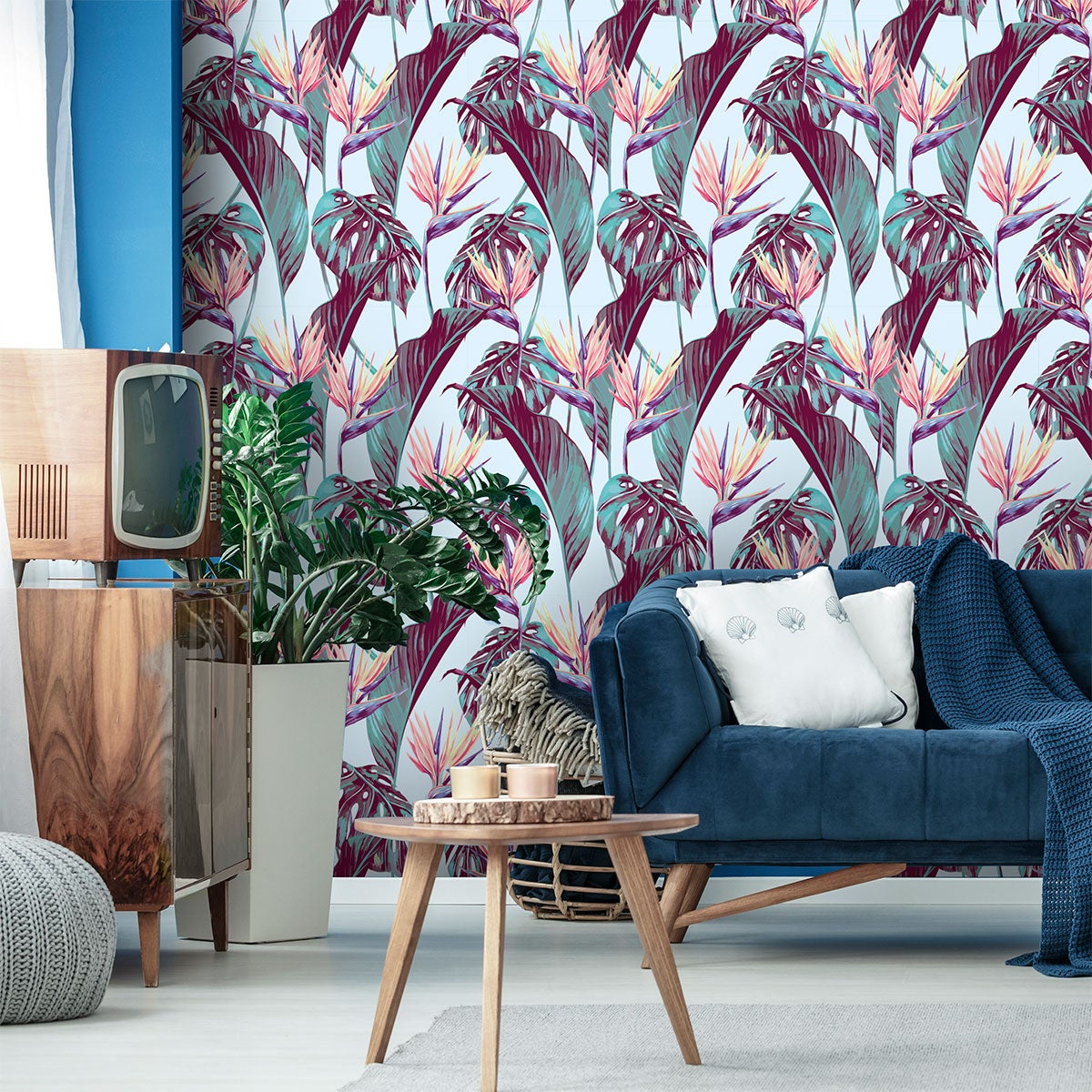 Adesivo arazzo tropicale Bella Union - Sticker adesivo - adesivi murali - 40x40cm - 5