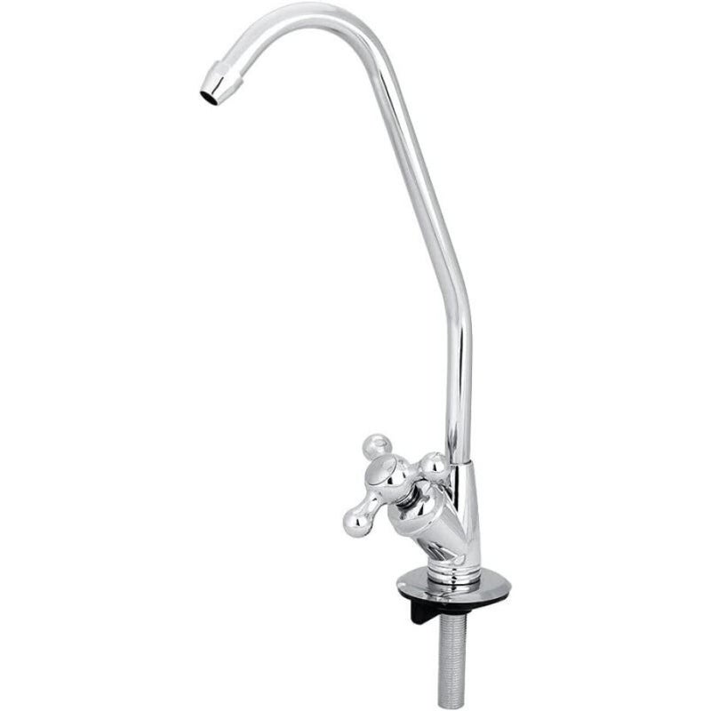 Bateria filtrująca z łabędzią szyją – stal nierdzewna, 1/4", kompatybilna z odwróconą osmozą, bateria kuchenna do wody pitnej