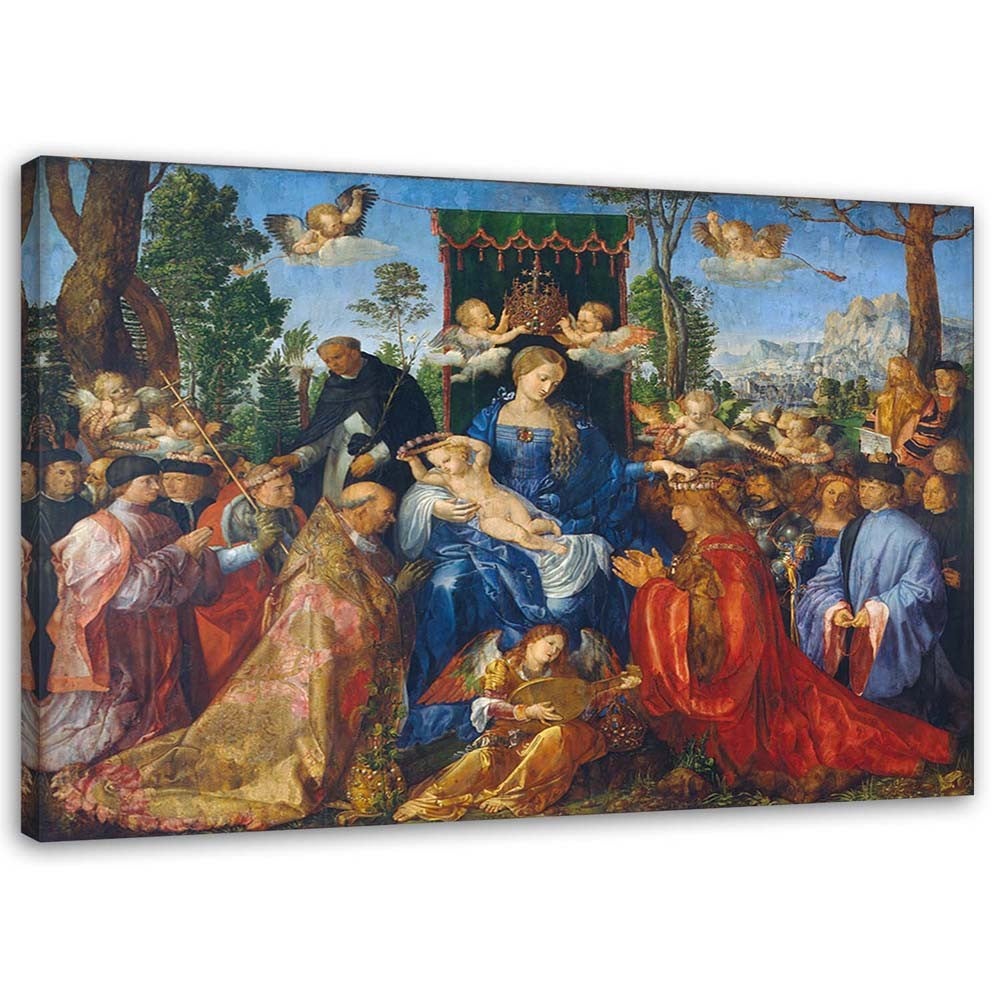 Obraz, Święto Różańcowe - A. Dürer reprodukcja 90x60